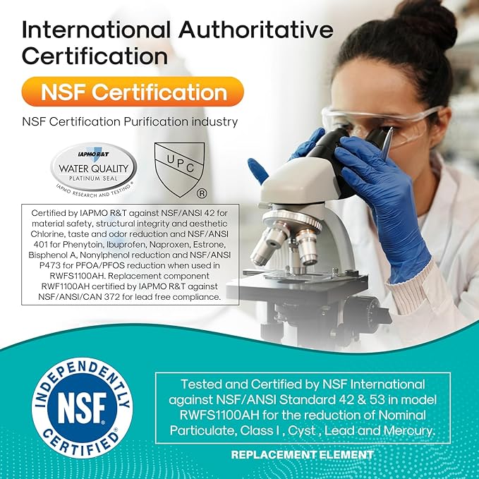 ICEPURE DA29-00003G Remove PFOA&PFOS, NSF/ANSI 401&473&53 Replacement for Samsung DA29-00003A, Aqua-Pure Plus DA29-00003B, HAFCU1, RSG257AARS RF267AERS, HDX-FMS-1 Refrigerator Water Filter, 2PACK