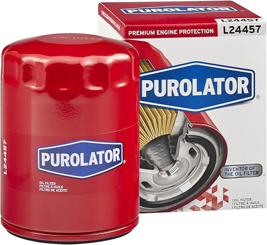 Purolator L24457 Premium Engine Protection Spin On Oil Filter Compatible With Nissan Pickup, D21, Sentra, 300ZX, 240SX, Pathfinder, Altima, Volkswagen Beetle and Mercury Villager