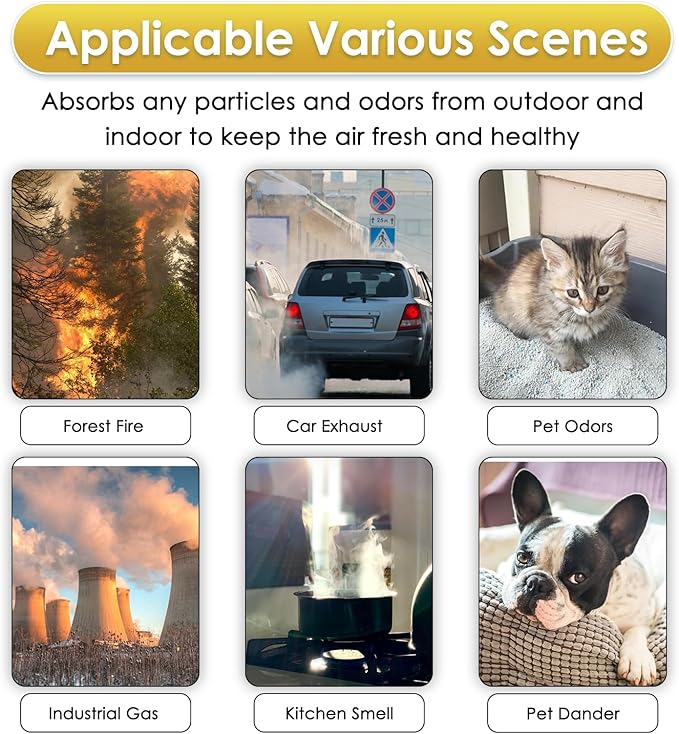 3 Pack Vital 200S Pet Care Replacement Filter Compatible with LEVOIT Vital 200S and Vital 200S-P Air Purifier, H13 True HEPA Filter, 3-in-1 Activated Carbon Filters, Replace #Vital 200S-RF-PA, Yellow