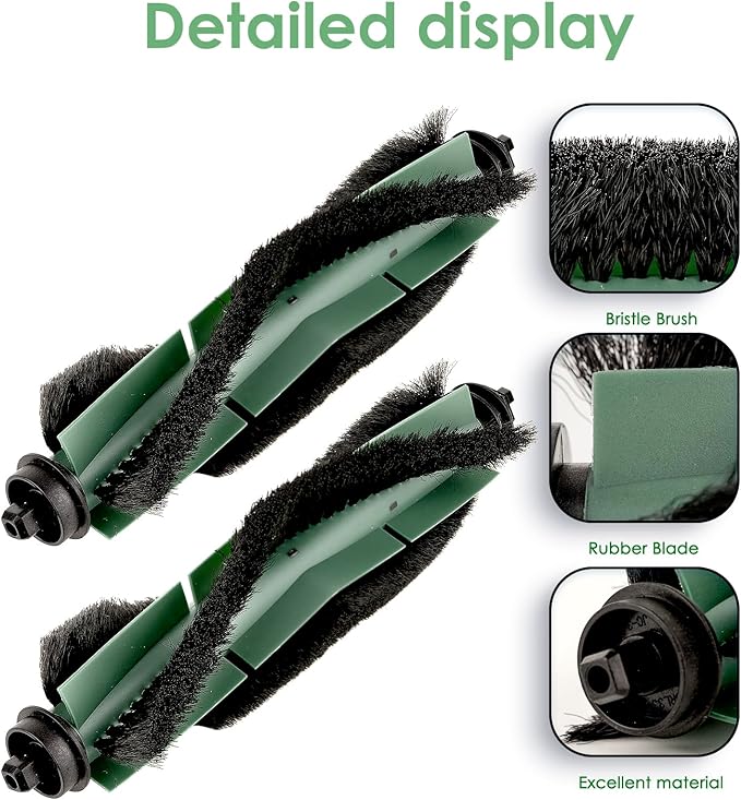 (2 Pack) Roomba 104 Replacement Roller Brushes for iRobot Roomba 104, 105 Vac, 105 Combo, Vacuum 2 Essential Robot Q0520, Combo Essential Y0140 Y0110 Accessories Roller Brush