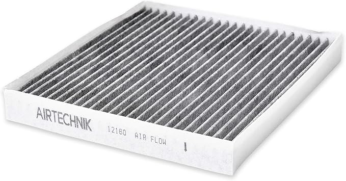 AirTechnik CF12160 Cabin Air Filter w/Activated Carbon | Fits Hyundai Kona 18-23, Kona N 22-23 Tuscon 16-21, Veloster 19-21, Venue 20-25, Kia Seltos 20-25, Soul 20-25, Sportage 17-22 - 97133-D3000