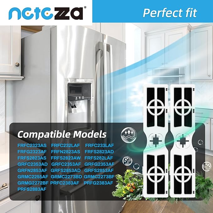 FRGPAAF2 PureAir AF-2 Refrigerator Air Filter Compatible with Frigidaire FRGPAAF2 PureAir AF-2 Air Filter, FRFC2323AS, FRFC232LAF, FRFC233LAF, FRFG2323AF, FRFN2823AS Filter for Air,6 Pack