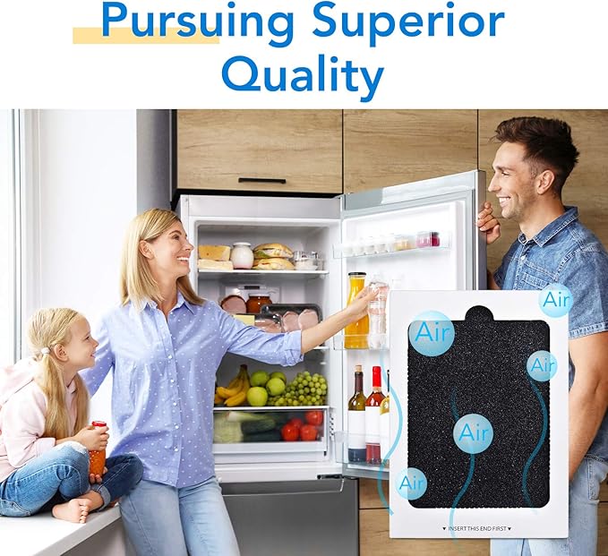 ICEPURE Refrigerator Air Filter, Replacement for Frigidaire & Electrolux Pure Air Ultra EAFCBF, PAULTRA, SCPUREAIR2PK, Pure Air Ultra 242047801, 242061001, 241754001, 241754002, PS1993820, 4Pack