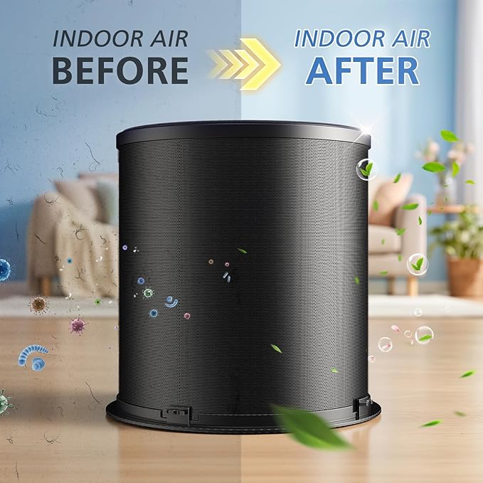 130i Replacement Filter Compatible with Puro 130i Air Purifier for Home Bedroom Pets, for 99.9% Smoke Pollen Dust Odors and Common Household Pollutants, 2 Pack