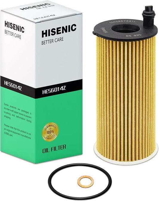 Oil Filter 2.0L Fits Select BMW 120i 220i 230i 318i 320i 330i 420i 430i 520i 530i 740i 740Le X3 X4 Z4 xDrive Gran Coupe, Direct Replacement for OE# 11428575211