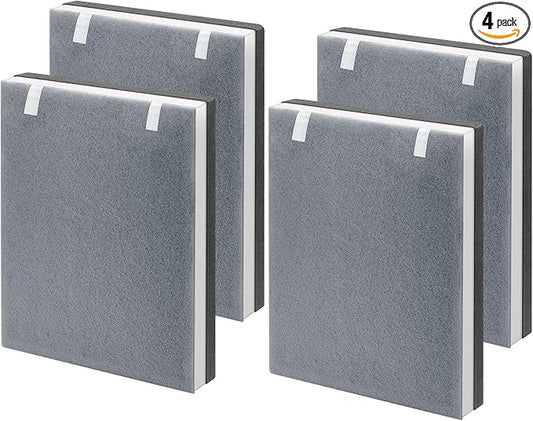 Vital 100 Replacement Filter Compatible with LEVOIT Vital 100 Air Purifier, 3-in-1 Filter with Activated Carbon Filter for Vital 100-RF, White, 4 Pack