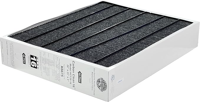 Lennox Healthy Climate Lennox X6675 20x25x5 Healthy Climate Carbon-Clean MERV 16 Filter Bundle with Same Day Supply Filter Change Reminder Magnet (2-Pack) 2 Count (Pack of 1)