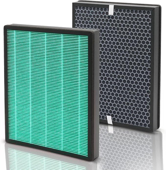 400 400S Replacement Filter Compatible with Coway Airmega Max 2 400/400S Air Pu-rifier Filter Replacement (Compare to Part# AP-2015F/AP-2015E) w/Premium H13 True HEPA & Activated Carbon, 2-Pack