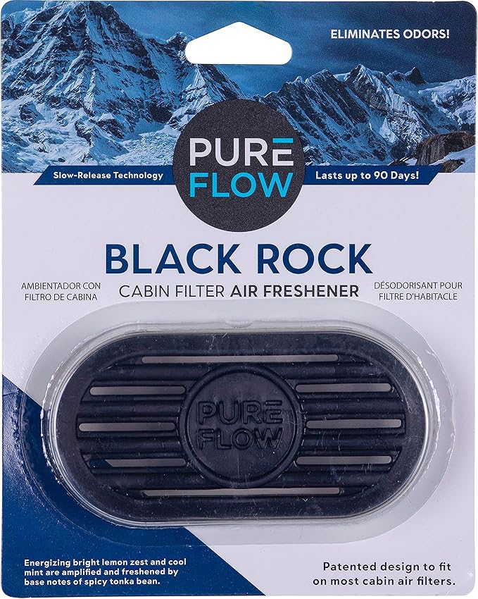 Premium Guard Cabin Air filter PC99273 with Black Rock Cabin Filter Air Freshener | Fits 2017-19 Hyundai Ioniq, 2017-22 Kia Niro, 2019-22 Niro EV