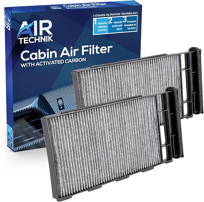 AirTechnik CF11180 Cabin Air Filter w/Activated Carbon | Fits 1998-2004 Nissan Frontier, 2000-2004 Xterra - Nissan 999M1-VP002
