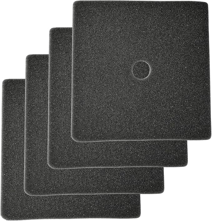 Good Pet Stuff, Replacement Carbon Odor Control Filters for Hidden Litter Box Planter, Courtyard Square Shape, Easy to Install, Odorless, Absorbs Smells, Sunlight Activated Charcoal Infused, 4 Pack