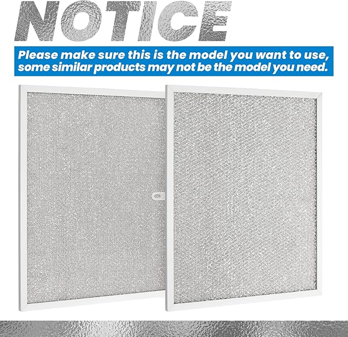 Range Hood Filter - Compatible with NuTone Allure WS1 QS2 and Broan QS1 30" Range Hoods - replace Broan Model BPS1FA30, 99010299-2 Pack
