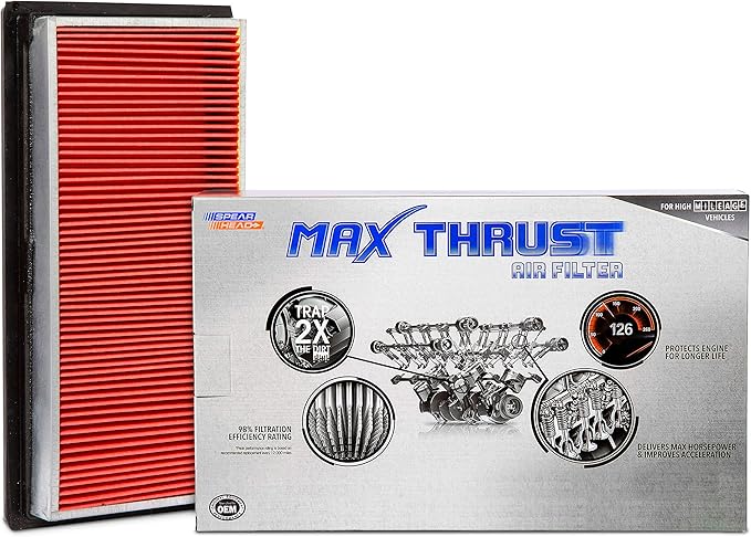 Spearhead Max Thrust Engine Air Filter | Fits 2015-18 City Express, 2014-15 Q50, 2016-18 Q50 3.5L V6, 2009-14 Cube, 2013-21 NV200, 2007-12 Versa | OEM Fit & High Dust Holding Capacity (MT-234)