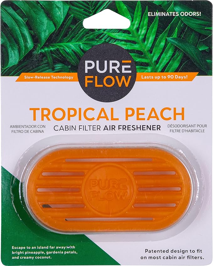 Premium Guard Cabin Air filter PC99273 with Tropical Peach Cabin Filter Air Freshener | Fits 2017-19 Hyundai Ioniq, 2017-22 Kia Niro, 2019-22 Niro EV