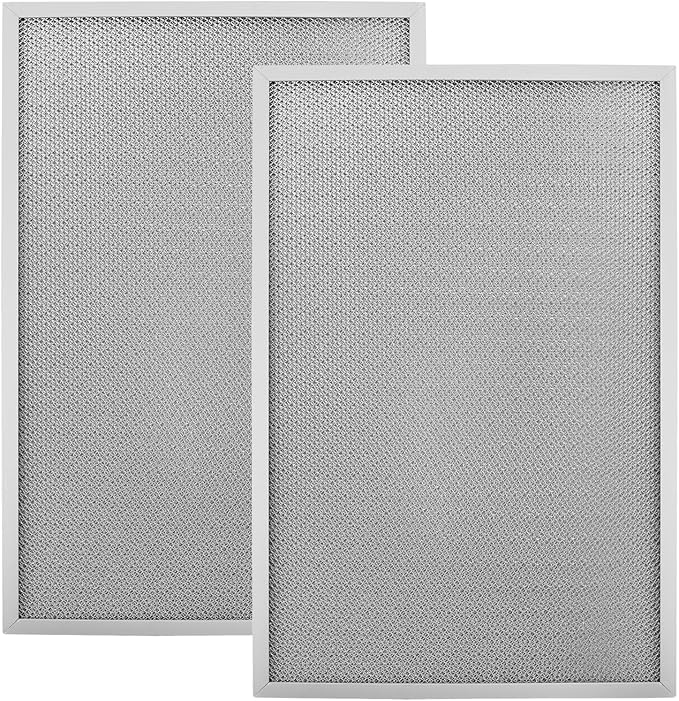 2Pcs Range Hood Grease Filter, 11-1/4” X 17-1/4” X 3/8" Grease Filter Replace for W10419114 W10834041 W11176974 4547137 AP6285612 PS12348521 EAP12348521 W11177751,Compatible with Whirlpool