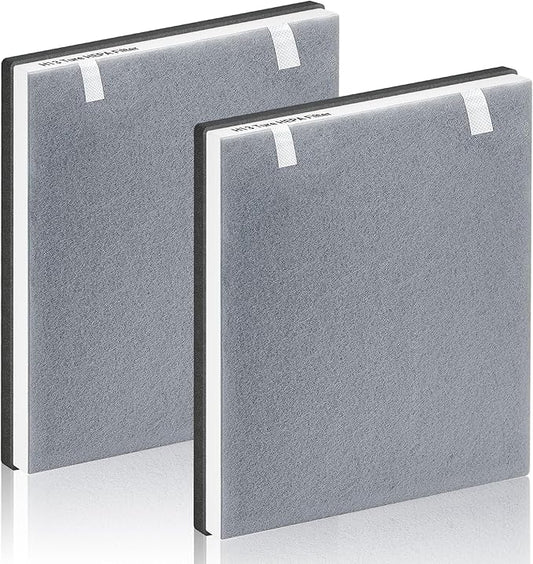 Vital 100 Replacement Filter for LEVOIT Air Purifier, 3-in-1 Pre-Filter, Efficiency Main Filter With Activated Carbon Filtration System, Replace Part # Vital 100-RF, Pack of 2, By Improvedhand