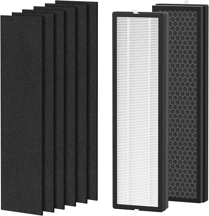 2 Packs Upgraded HFD320 3-in-1 Mix Carbon Replacement Filter Compatible with HoneyWell Air Genius 3, 5, 6 Series Air Purifi-er HFD300, HFD310, HFD320, HFD360, HFD314, HFD323CV1, HFD323-TGT, HFD324