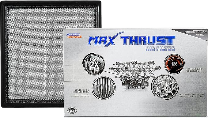 Spearhead Max Thrust Engine Air Filter Replacement | Fits 2007-2023 Expedition, 2009-2023 F-150, 2008-2016 F-250/350 V8 & V10, 2007-2023 Navigator | OEM Fit & High Dust Holding Capacity (MT-262)