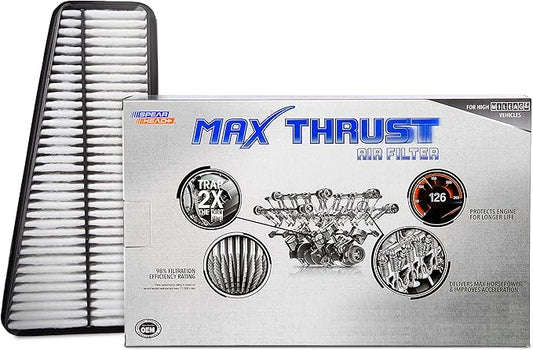 Spearhead Max Thrust Engine Air Filter Replacement | Fits 2003-09 4Runner 4.0L V6, 2007-09 FJ Cruiser, 2005-15 Tacoma 4.0L V6, 2005-11 Tundra 4.0L V6 | OEM Fit & High Dust Holding Capacity (MT-683)