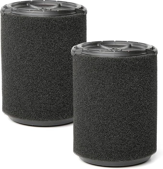 CRAFTSMAN CMXZVBE38778 Genuine Wet Application Wet Dry Vac Filter for Most 5 to 20 Gallon CRAFTSMAN Shop Vacuums, Easy Installation, Designed for High-Volume Liquid Pick-ups, 2-Pack