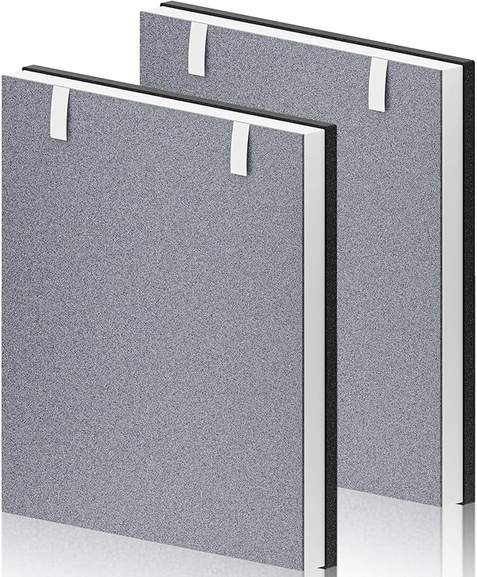 2 Pack Vital 100 Replacement Filter for LEVOIT Vital 100 Air Purifier, 3-in-1 H13 True HEPA and High-Efficiency Activated Carbon Filter, Part Number Vital 100-RF