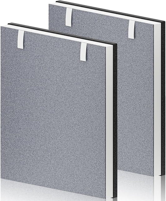 2 Pack Vital 100 Replacement Filter for LEVOIT Vital 100 Air Purifier, 3-in-1 H13 True HEPA and High-Efficiency Activated Carbon Filter, Part Number Vital 100-RF