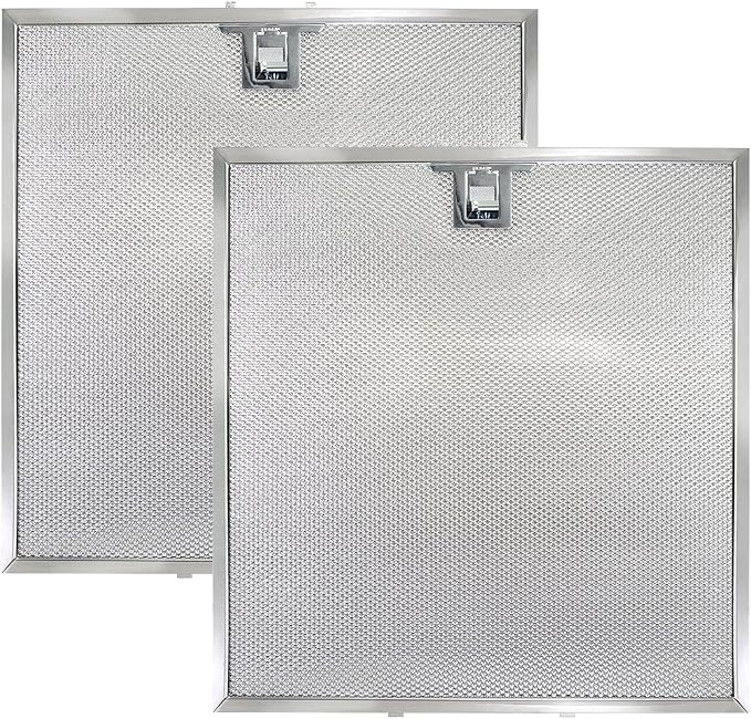 WA0575 Range Hood Filter 14-3/8" x 13-1/2" - 2 Pack, 5-Layer Aluminum Mesh Grease Filter Replacement for Vissani 30-inch Pyramid or Wall Mount Range Hood