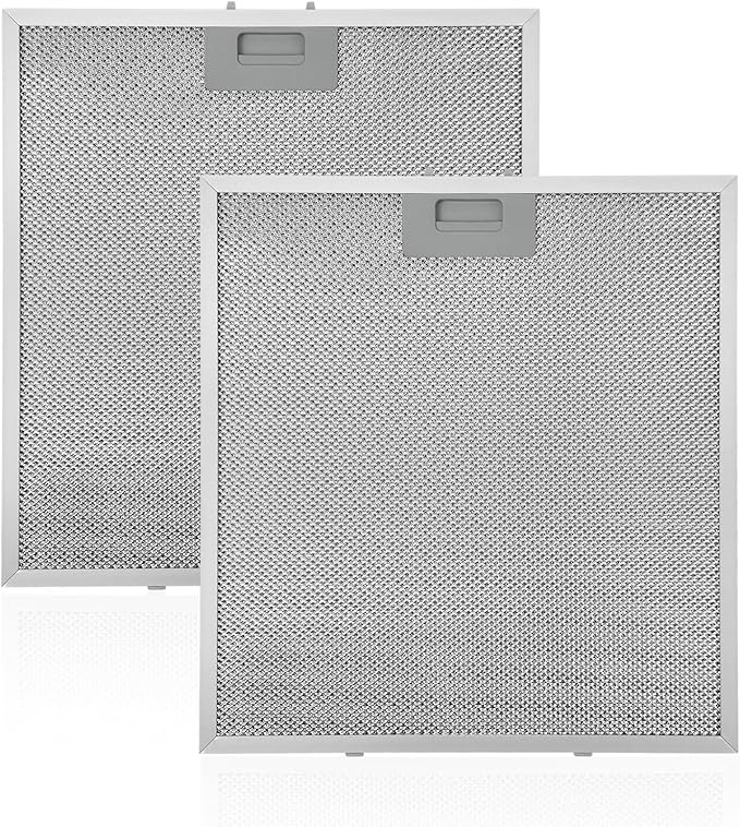 WA0575 Range Hood Filter 14-3/8" x 13-1/2" Compatible with Vissani 30-inch Pyramid or Wall Mount Range Hood, 5-Layer Aluminum Mesh Vent Filter (2 Pack)