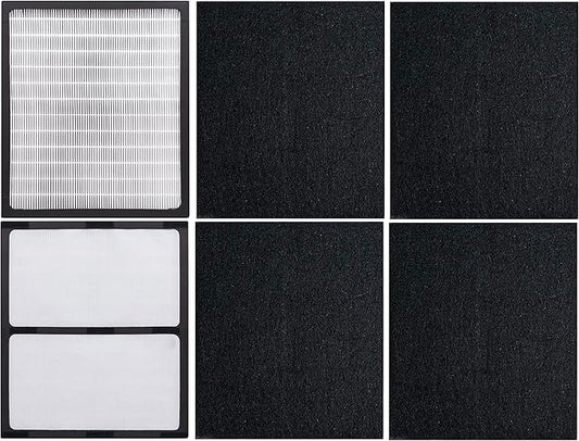 2 Pack Replacement Filters - D for Idylis - IAF-H-100D - Air Purifier AC-2118, AC-2123, IAP-10-280, 1AP10280, Includes 2 x Idylis Hepa and 4 x Carbon Pre-Filters