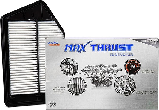 Spearhead Max Thrust Engine Air Filter Replacement | Fits 2015-2020 TLX 2.4L L4, 2013-2017 Accord 2.4L L4 | OEM Fit & High Dust Holding Capacity (MT-476)