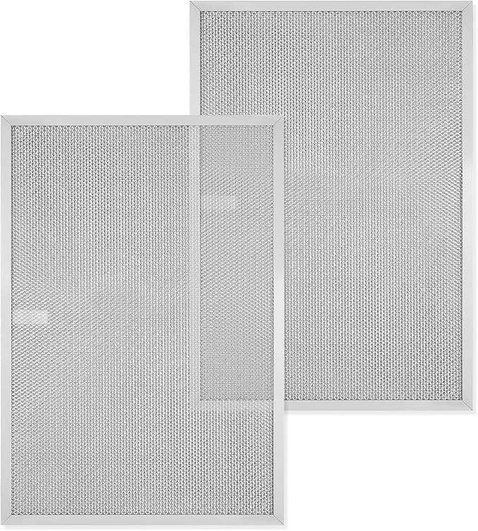 BPS1FA36 Aluminum Range Hood Filter 17-1/4"X 11-3/4"X 3/8" for Broan Nutone Allure QS1 36" and 36" WS1 WS2 Range Hood Filter Replacement 5 Layers, 2 Pack