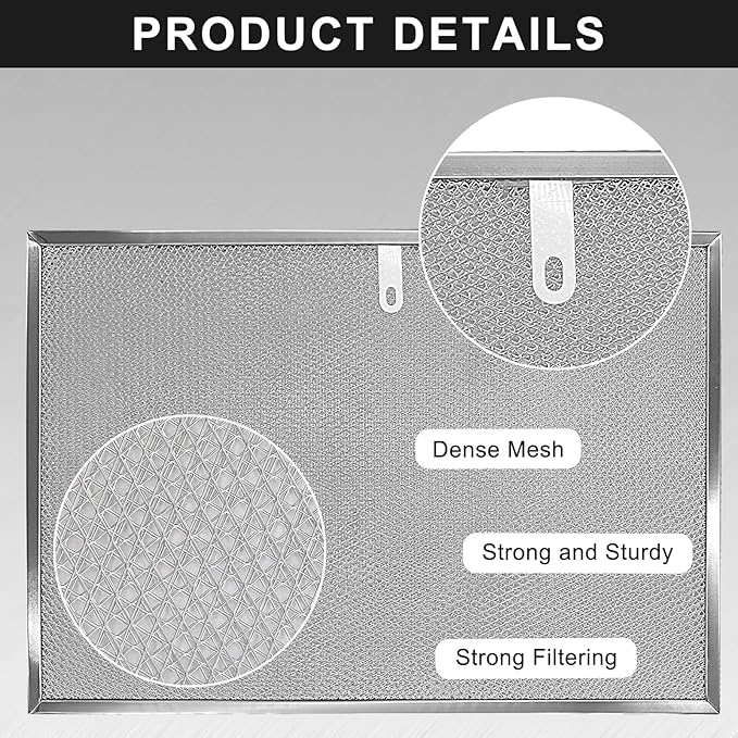BPS1FA36 Aluminum Range Hood Filter 11-3/4" X 17-1/4" X 3/8" Compatible With B-roan Range Hood Filter 36" WS1 & QS1 & WS2 Series and Sears 5260-36" Series by AMI PARTS (2 Packs)