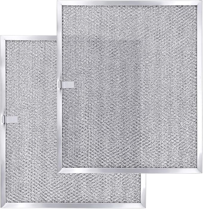 【ALUMINUM UPGRADED】BPS1FA30 Range Hood Filter 11-3/4" x 14-1/4" x 3/8" (2 Pack) by Beaquicy - Replacement for Bro-an, Nutone Mesh Aluminum Grease Range Hood -Replaces 99010299 S99010299 S99010305