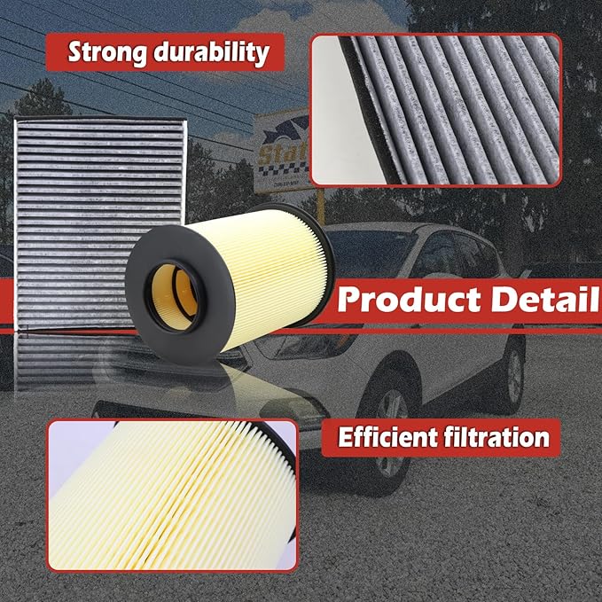 CA11114 Engine Air Filter and CF11920 Cabin Air Filter kit Compatible with 2013-2019 Ford Escape 2012-2018 Focus 2014-2016 Transit Connect 2015-2019 Lincoln MKC Replaces CV6Z9601A CV6219N619A