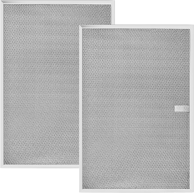 [2026 NEW] 2 Packs BPS1FA36 Aluminum Range Hood Filter by puxyblue 11-3/4" X 17-1/4" X 3/8" Replace WB02X10706 S99010300 AP5613213 Fit for Broan QS1 Series NuTone WS1 Series Kenmore 233 Series