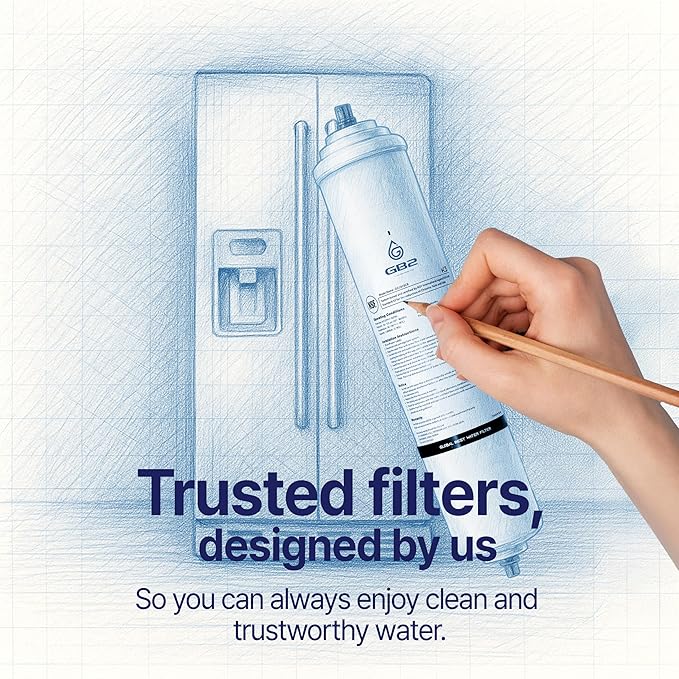GB2 – K3 Refrigerator Water Filter, Compatible with Samsung DA29-10105J, GE GXRTDR, Whirlpool WHKF-IMTO (Pack of 3)