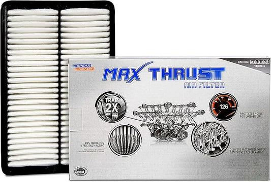 Spearhead Max Thrust Engine Air Filter Replacement | Fits 2012-2023 Mazda 6, Mazda 3 Skyactiv & Naturally Aspirated, CX-5 2.0L L4/2.5L Non-Turbo L4 | OEM Fit & High Dust Holding Capacity (MT-259)
