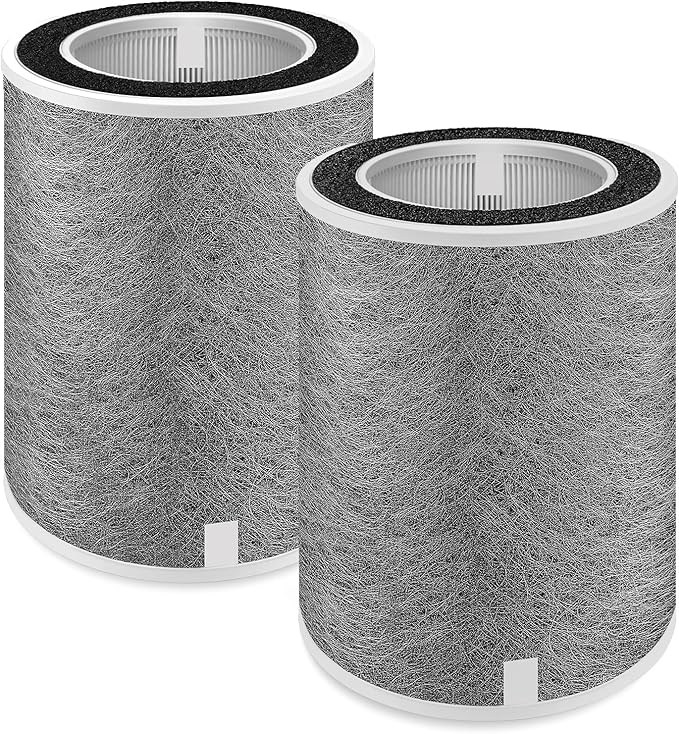 2-Pack HP201 Replacement Filter for Shark Air Purifier MAX HP202, HP232, UA205/ AP1000/ HC500/ 501 Series, HP302/ HP301/ HP300 Series Part# HE2FKPRO, HE2FKBASMB, HE2FKBAS, HE2FKPET, HE3FKPET