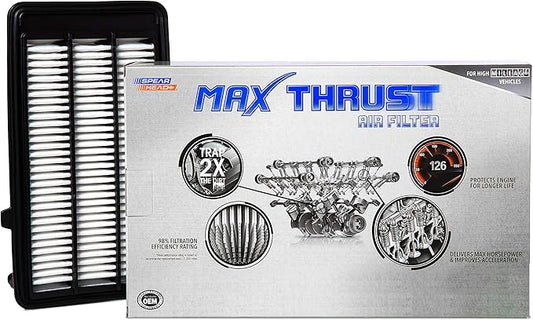 Spearhead Max Thrust Engine Air Filter Replacement | Fits 2016-2021 Civic 1.5L Turbo L4, 2017-2022 CR-V 1.5L Turbo L4 | OEM Fit & High Dust Holding Capacity (MT-050)