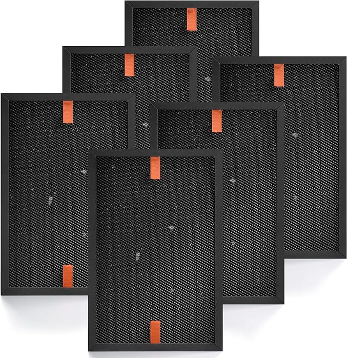 HRFSS1 Smoke Filter S Compatible with Honeywell Air Purifier Filter S HPA3000 PowerPlus and HPA5000 Series Model HPA3100/3200/3300/5100/5200/5300, 6-Pack