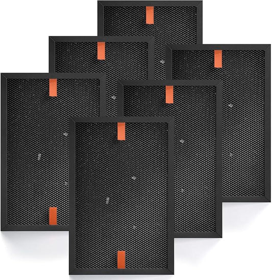 HRFSS1 Smoke Filter S Compatible with Honeywell Air Purifier Filter S HPA3000 PowerPlus and HPA5000 Series Model HPA3100/3200/3300/5100/5200/5300, 6-Pack