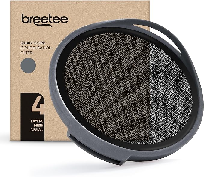 BREETEE Quad-Core Replacement Filter for Portable Range Hood – 4-Layer Smoke&Grease Filter for Countertop Kitchen Exhaust Fan, Mesh Range Hood Filter