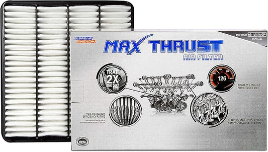 Spearhead Max Thrust Engine Air Filter Replacement | Fits 2008-11, 2013-21 LX570/Land Cruiser, 2008-13 Sequoia, 2007-09 Tundra V8, 2011-12 Tundra | OEM Fit & High Dust Holding Capacity (MT-343)