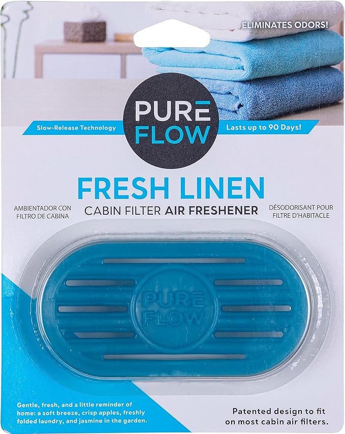 Premium Guard Cabin Air filter PC99273 with Fresh Linen Cabin Filter Air Freshener | Fits 2017-19 Hyundai Ioniq, 2017-22 Kia Niro, 2019-22 Niro EV