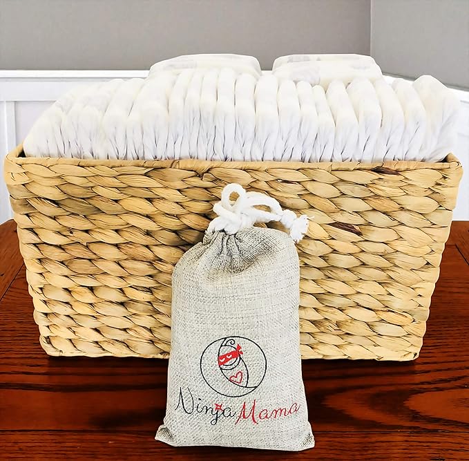 Diaper Pail Deodorizer. Compatible with Most Pails Bamboo Carbon Charcoal Filters, Odor Eliminating Refills for Disposable and Cloth Diapers, Trash Cans and Shoes.12 Pack - Odorless