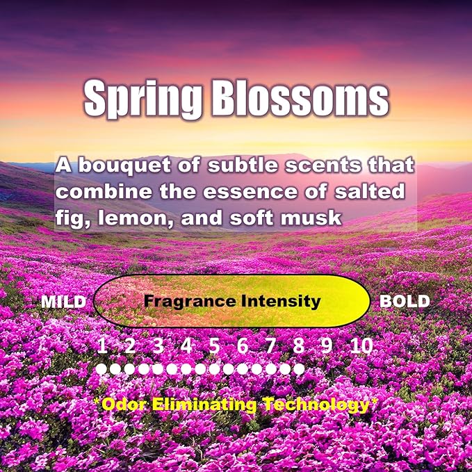 Vacuum Stix, Vacuum Deodorizer & Air Freshener Sticks for All Vacuums, Long-Lasting Vacuum Cleaner Deodorizer, Non-Toxic, Made in USA (1-Pack (4 Stix), Spring Blossoms)