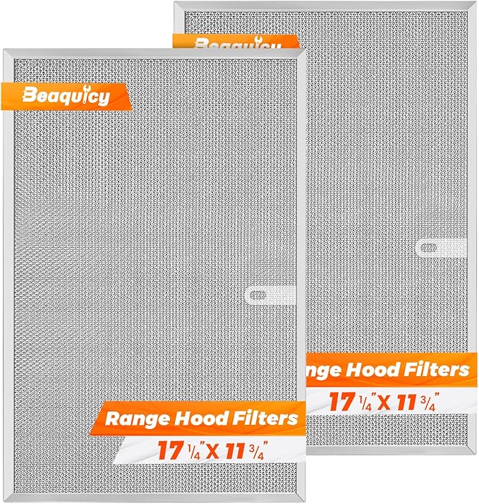𝟮𝟬𝟮𝟲 𝗨𝗽𝗴𝗿𝗮𝗱𝗲+𝟭𝟬% 𝗔𝗹𝘂𝗺𝗶𝗻𝘂𝗺 BPS1FA36 Range Hood Filter 2 Pack 11-3/4" X 17-1/4" X 3/8" Fit for Broan NuTone Allure Sears 36" WS1, WS2, QS1, 5260-36" Series Hood Grease by Beaquicy