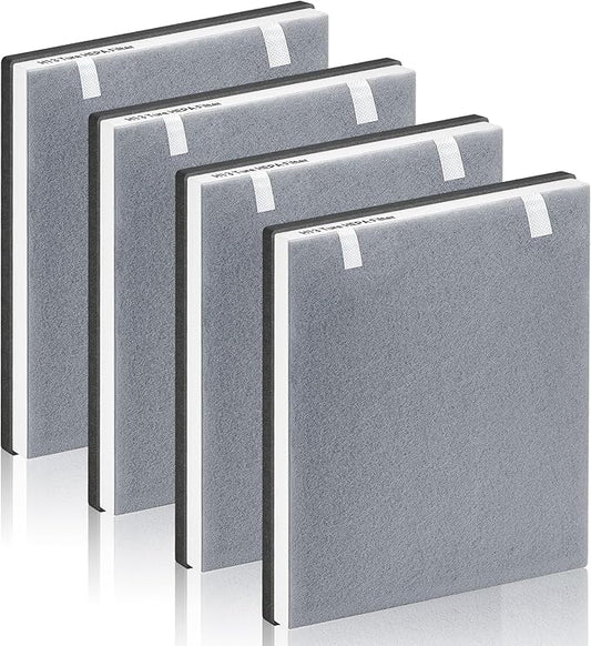 Vital 100 Replacement Filter for LEVOIT Air Purifier, 3-in-1 Pre-Filter, Efficiency Main Filter With Activated Carbon Filtration System, Replace Part # Vital 100-RF, Pack of 4, By Improvedhand
