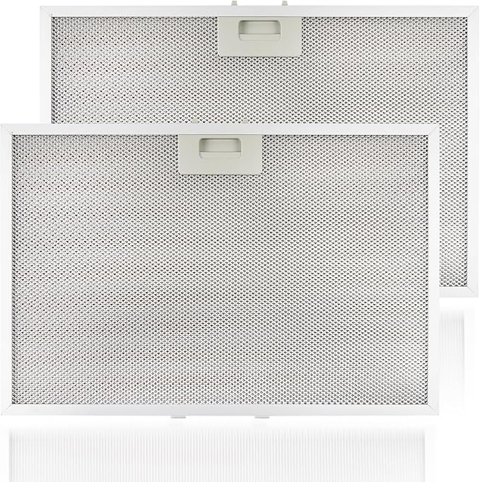 2 Pcs WB02X11012 Range Hood Filter Replacement for GE JV666H2SS JV566h2SS JV565H1BB JV565H1CC JV565H1WW
