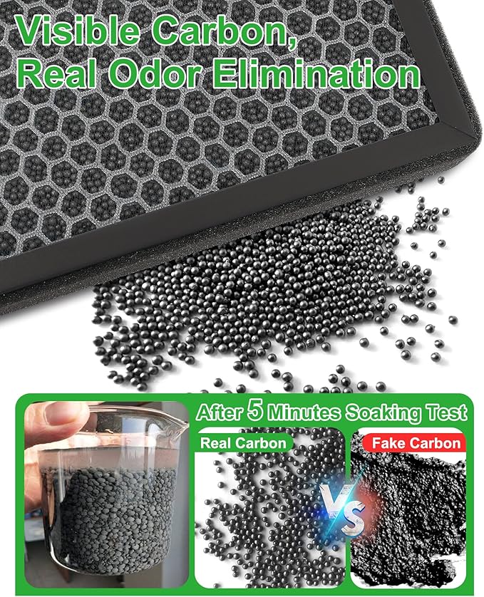 CF12157 Activated Carbon Beads Cabin Air Filter fit for Toyota Camry/Corolla/Highlander/Prius/ Rav4/Sienna, for Lexus ES350/ RX350, for Mazda, for Subaru